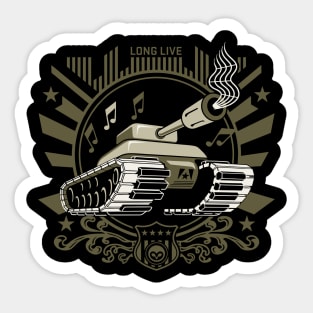 Cool Tees Rock Music Power Tank Sticker